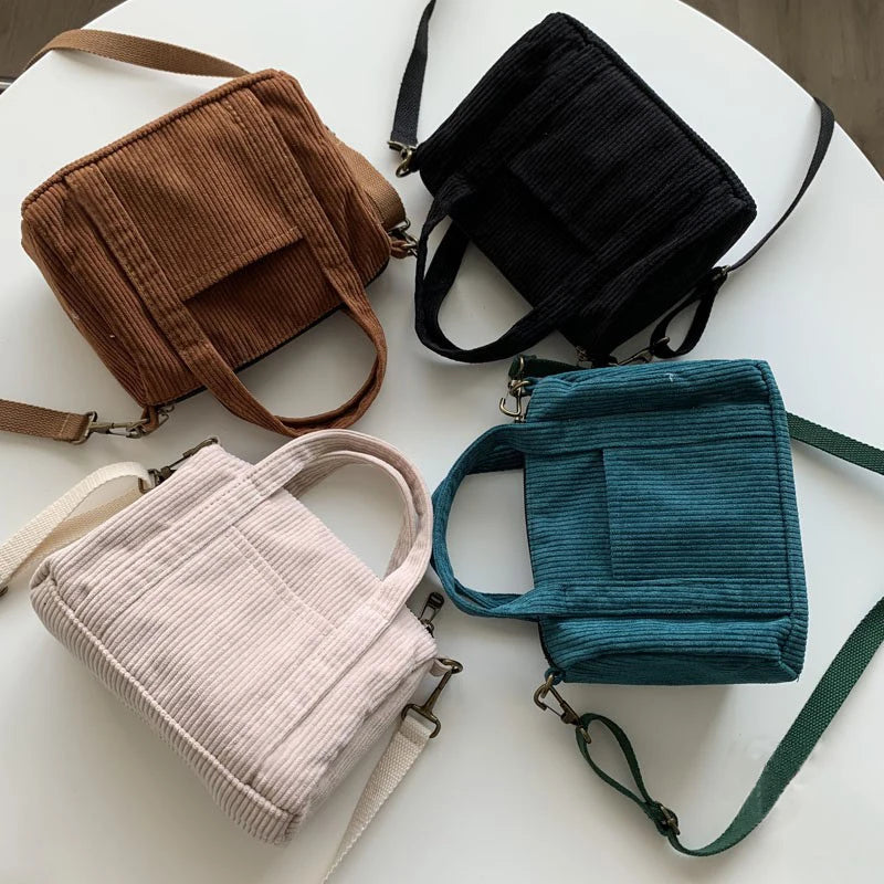 Bolsa veludo cotelê | Crossbody