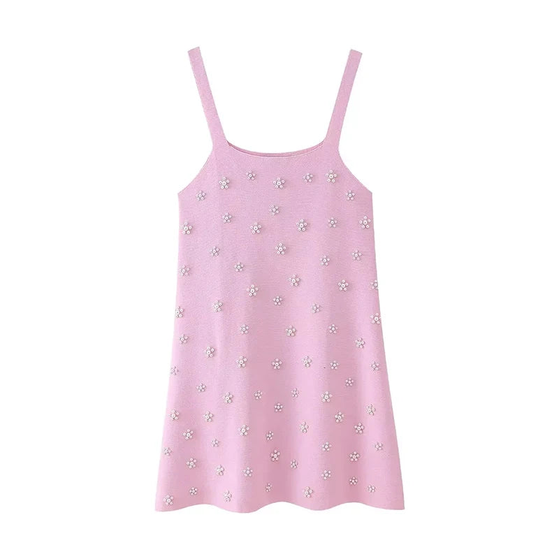 Vestido curto pink | Malha