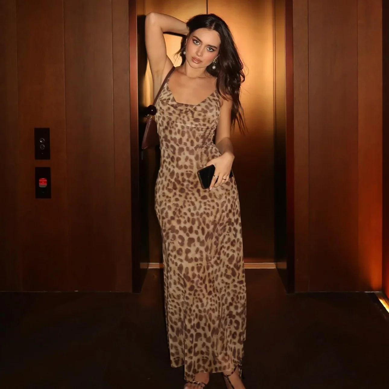 Vestido longo | Leopard