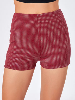 Short biker com brilhos | Multi colors