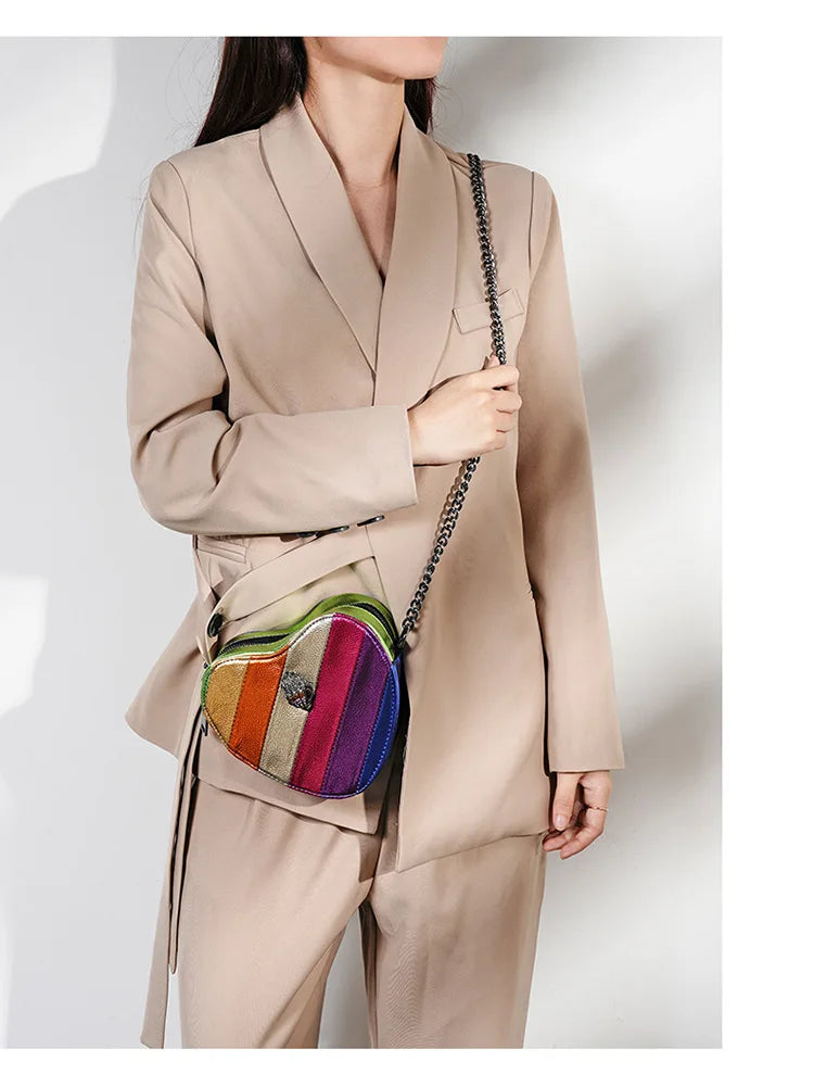 Bolsa coração rainbow | Crossbody