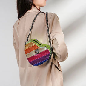 Bolsa coração rainbow | Crossbody